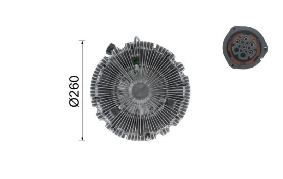 Clutch, radiator fan BEHR *** PREMIUM LINE ***, Image 7