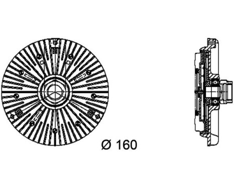 Clutch, radiator fan BEHR *** PREMIUM LINE ***, Image 2
