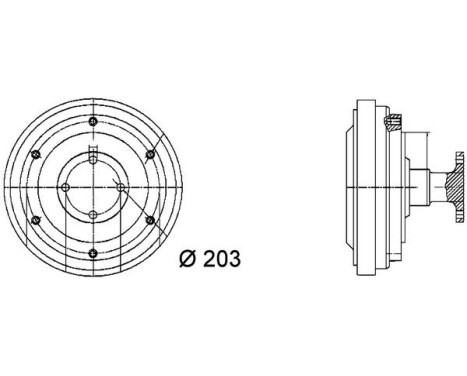 Clutch, radiator fan BEHR *** PREMIUM LINE ***, Image 2
