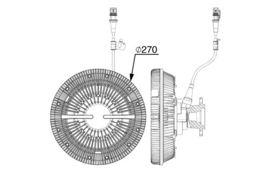 Clutch, radiator fan BEHR *** PREMIUM LINE ***, Image 2