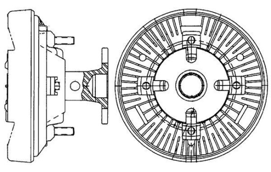 Clutch, radiator fan BEHR *** PREMIUM LINE ***, Image 2