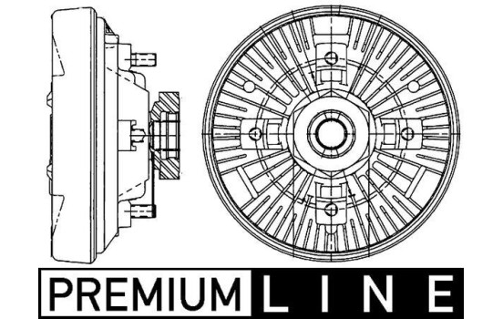 Clutch, radiator fan BEHR *** PREMIUM LINE ***