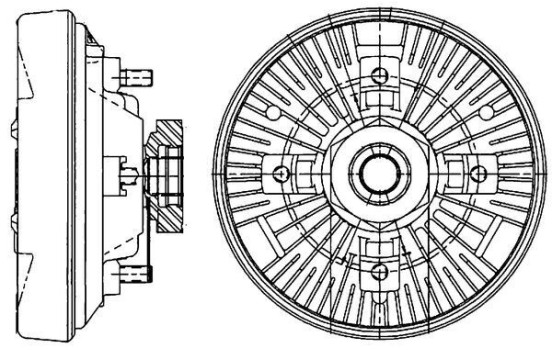 Clutch, radiator fan BEHR *** PREMIUM LINE ***, Image 2