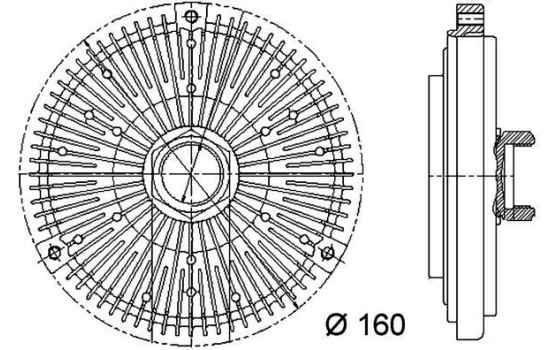 Clutch, radiator fan BEHR *** PREMIUM LINE ***