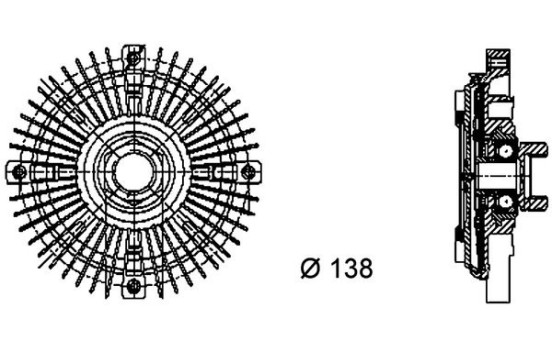 Clutch, radiator fan PREMIUM LINE