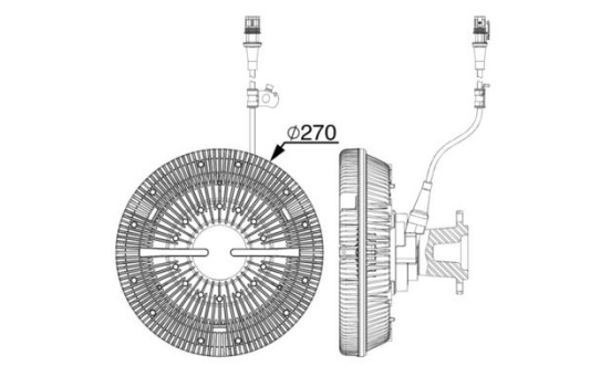 Clutch, radiator fan, Image 2