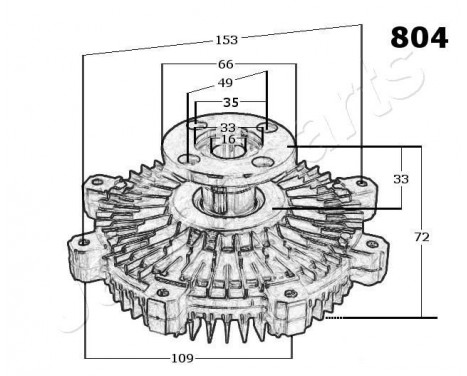 Clutch, radiator fan, Image 3