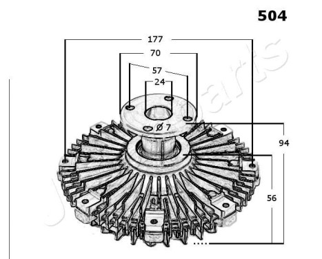 Clutch, radiator fan, Image 3
