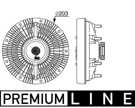 Clutch, radiator fan
