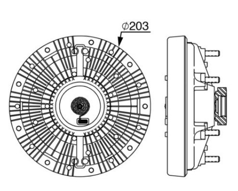 Clutch, radiator fan, Image 2