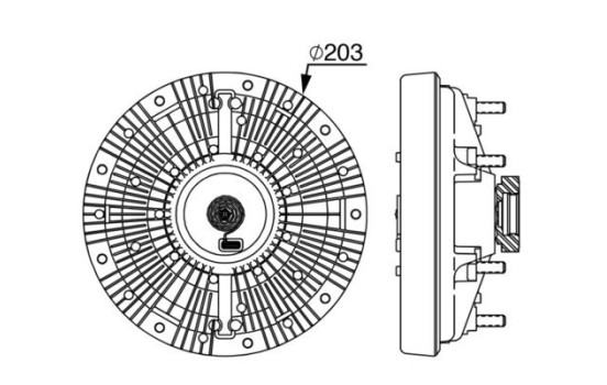 Clutch, radiator fan, Image 2