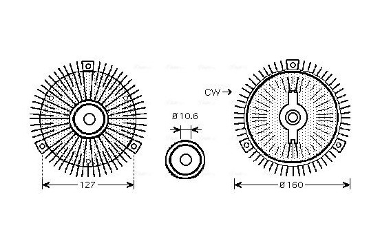 Clutch, radiator fan