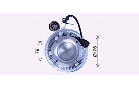 Clutch, radiator fan, Image 3