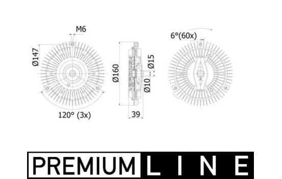 Clutch, radiator fan