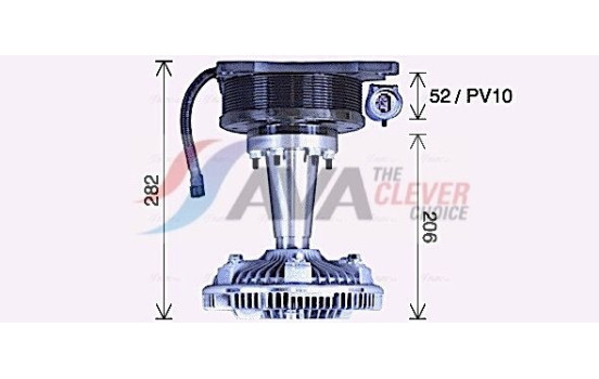 Clutch, radiator fan