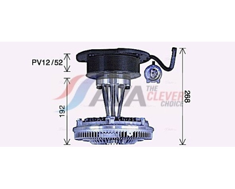 Clutch, radiator fan