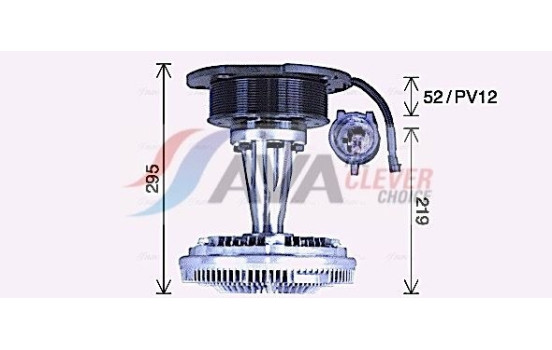 Clutch, radiator fan