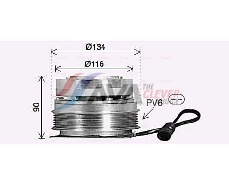 Clutch, radiator fan, Image 2