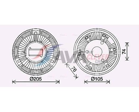 Clutch, radiator fan, Image 5