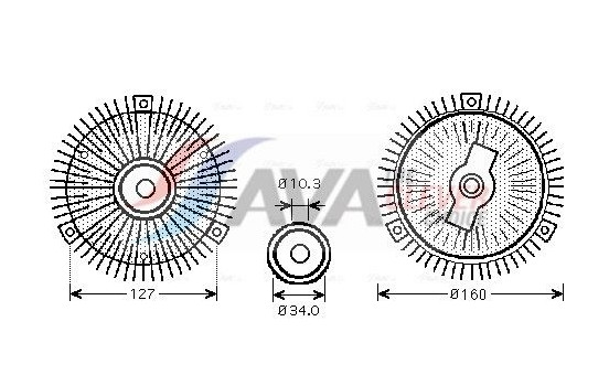Clutch, radiator fan