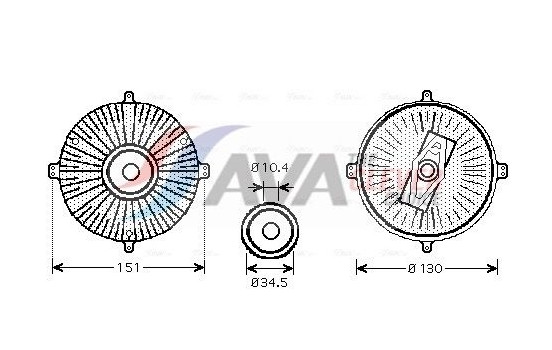 Clutch, radiator fan