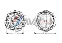 Clutch, radiator fan