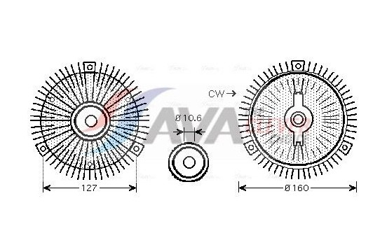 Clutch, radiator fan