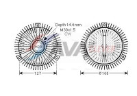 Clutch, radiator fan