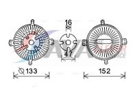 Clutch, radiator fan