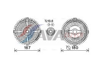 Clutch, radiator fan