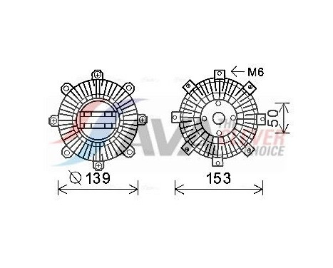 Clutch, radiator fan