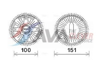 Clutch, radiator fan