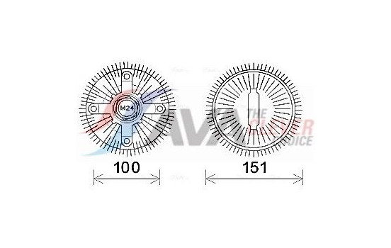 Clutch, radiator fan