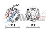 Clutch, radiator fan