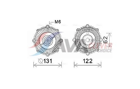 Clutch, radiator fan