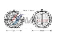 Clutch, radiator fan