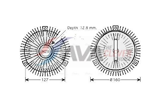 Clutch, radiator fan