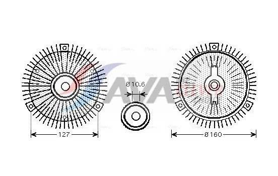 Clutch, radiator fan