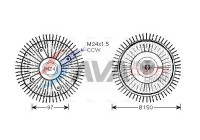 Clutch, radiator fan