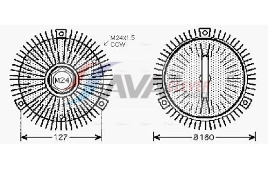 Clutch, radiator fan