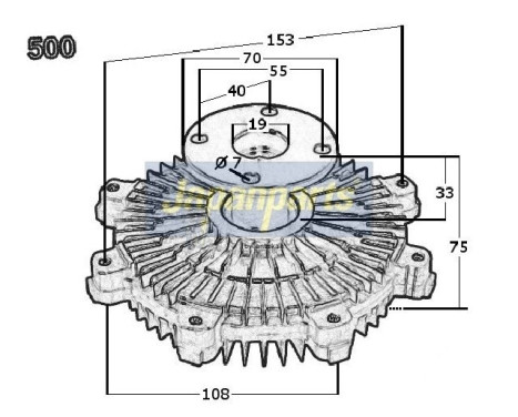 Clutch, radiator fan, Image 3