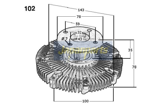 Clutch, radiator fan, Image 3