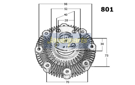 Clutch, radiator fan, Image 3