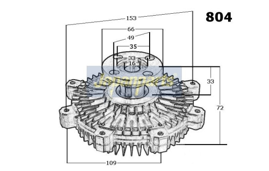 Clutch, radiator fan, Image 3