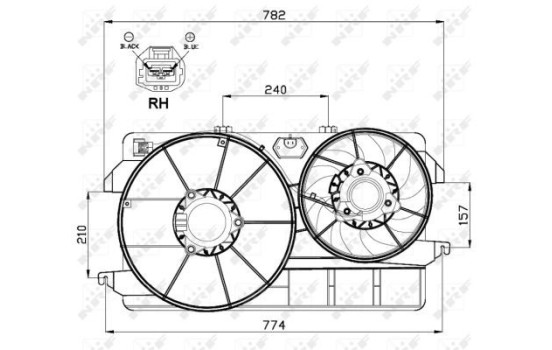 Cooling fan 47000 NRF