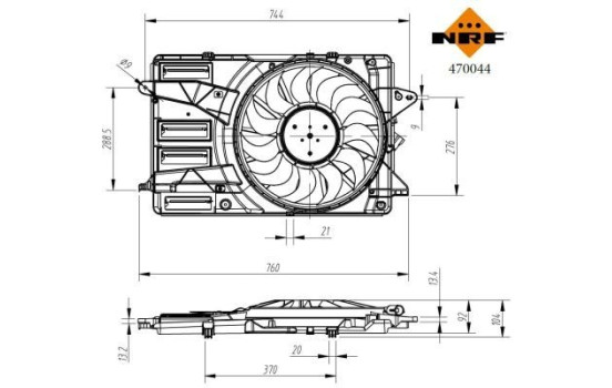 Cooling fan 470044 NRF, Image 5