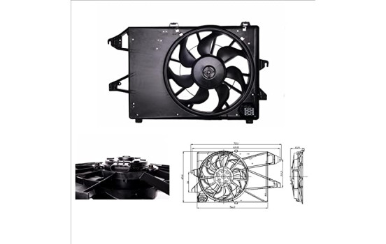 Cooling fan 47005 NRF