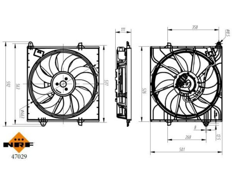 Cooling fan 47029 NRF, Image 6