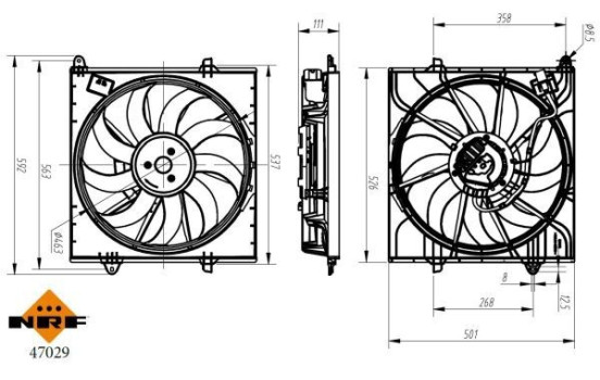 Cooling fan 47029 NRF, Image 5