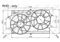 Cooling fan 47033 NRF